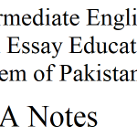 Intermediate English 12th Essay Education System of Pakistan